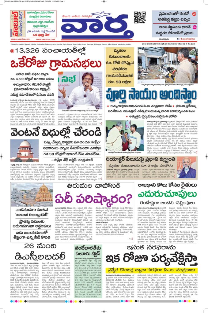 Ananthapur Main - 23 Aug 2024