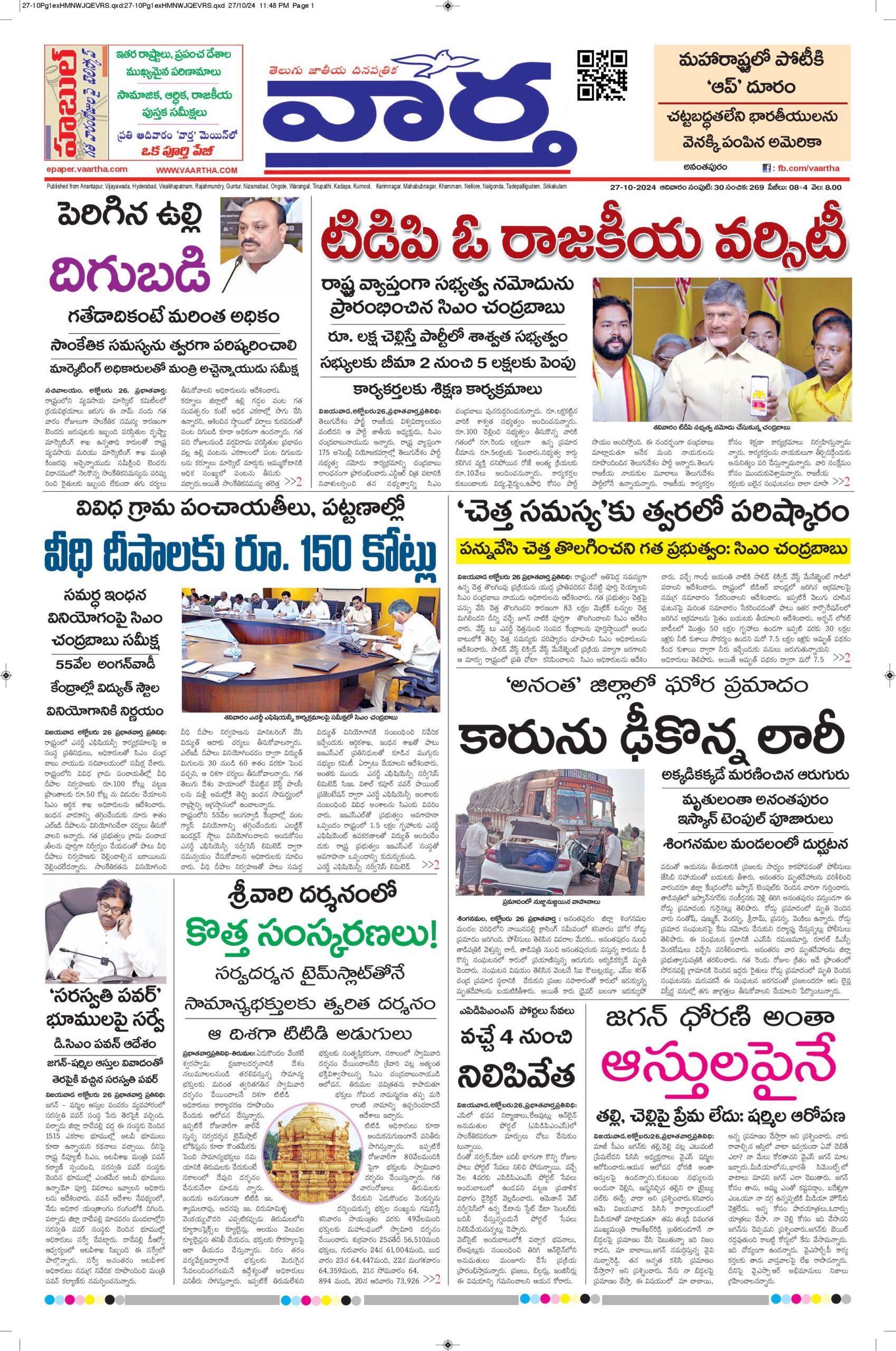 Ananthapur Main - 27 Oct 2024