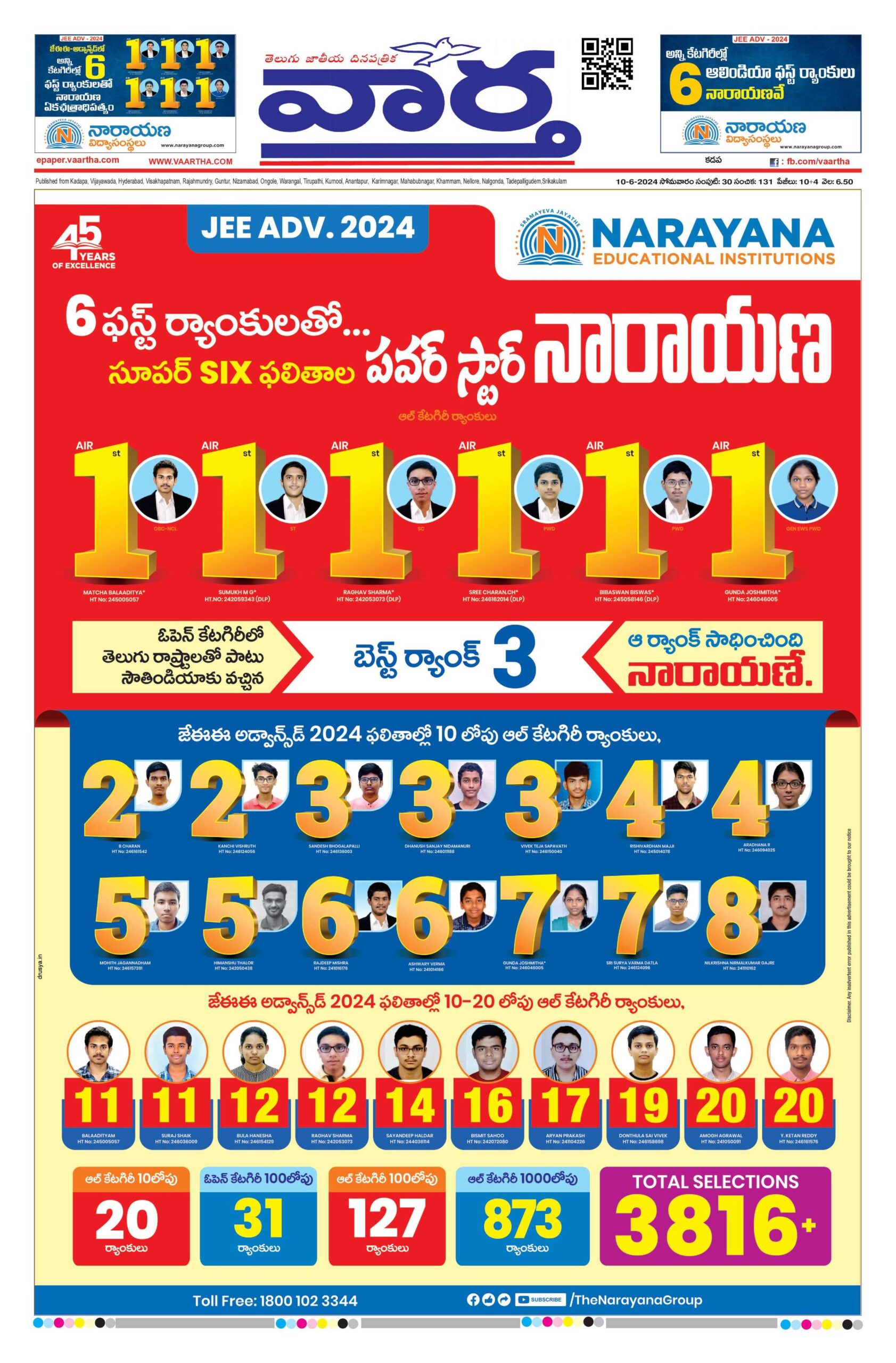 Kadapa Tab - 10 Jun 2024