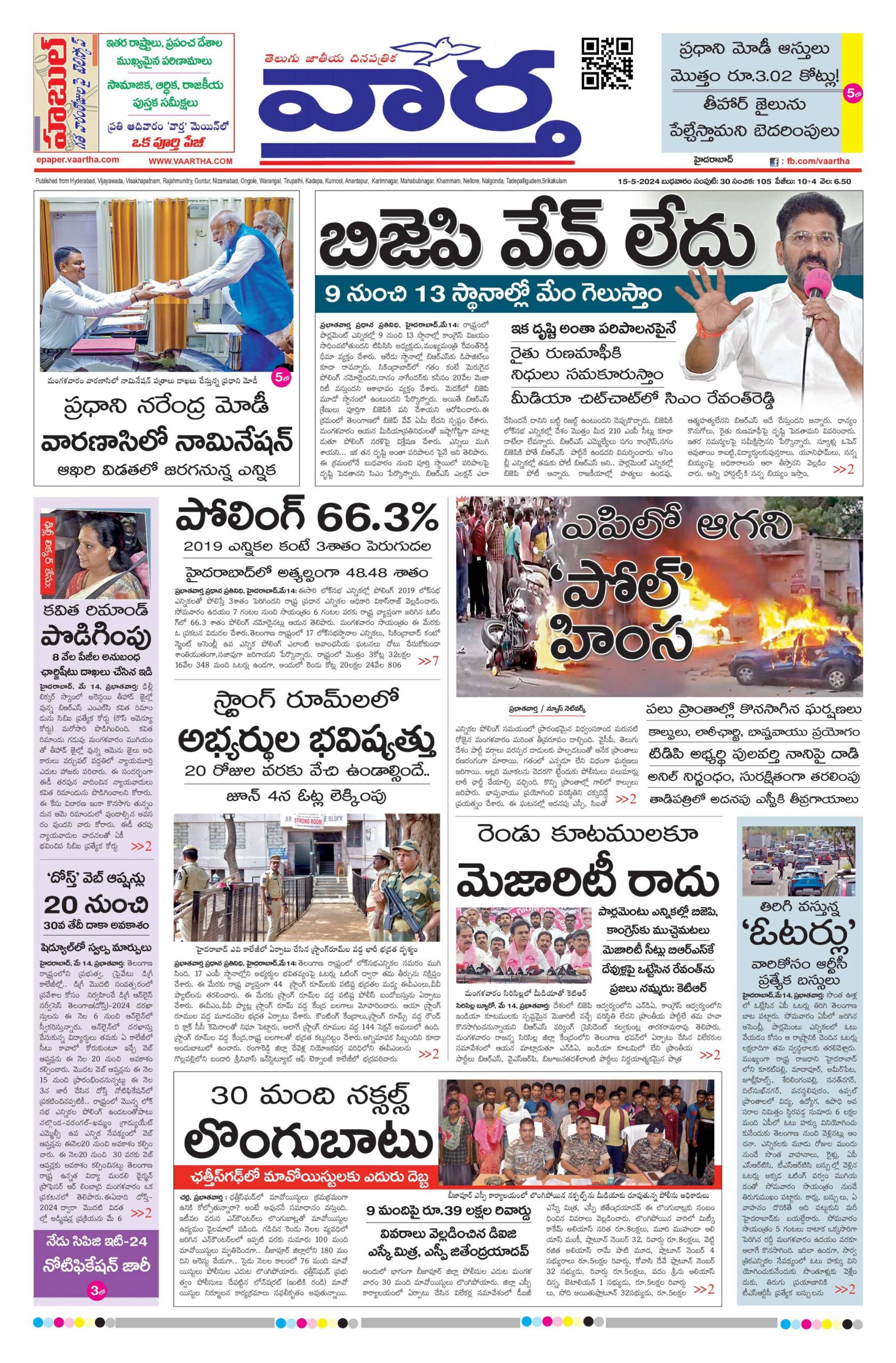 Mahaboobnagar Main - 15 May 2024