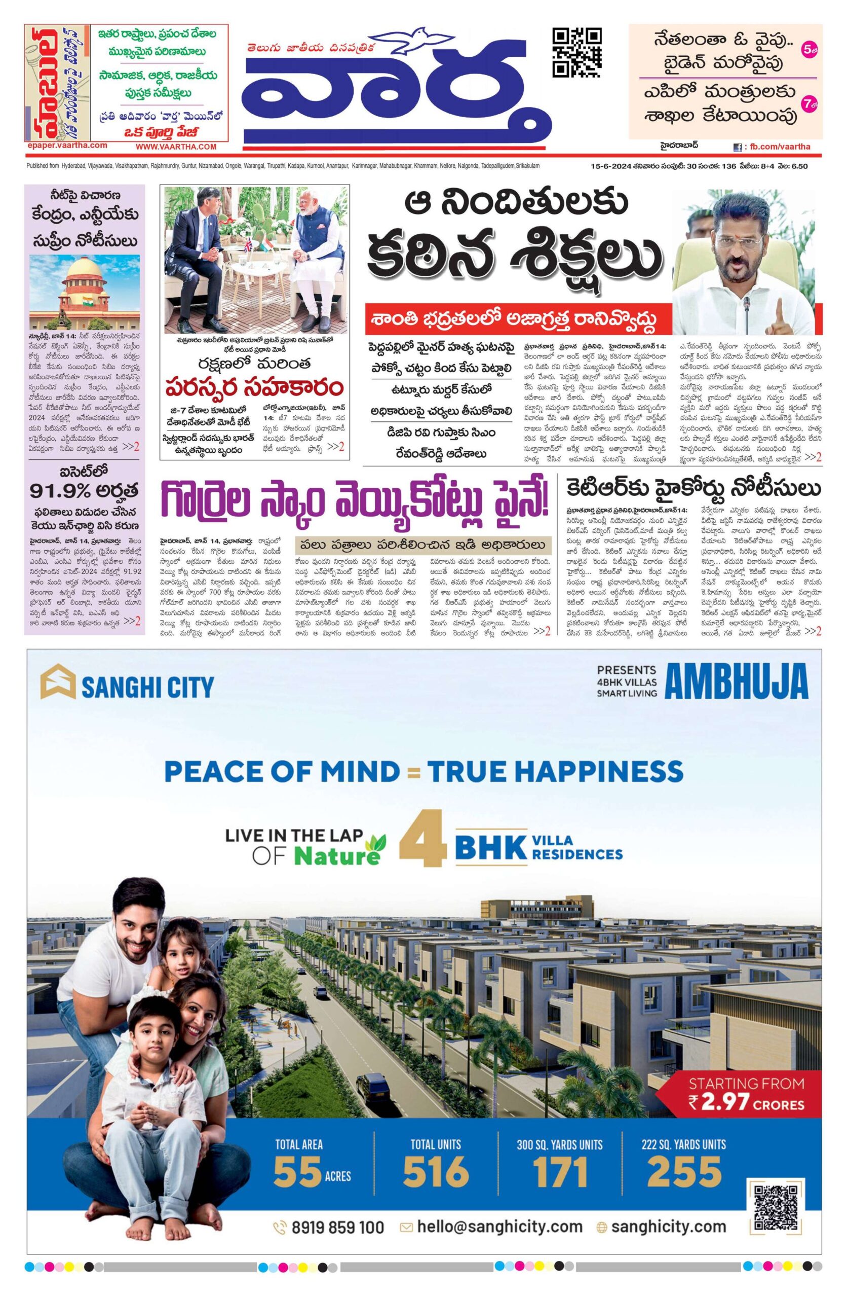 Mahaboobnagar Main - 15 Jun 2024