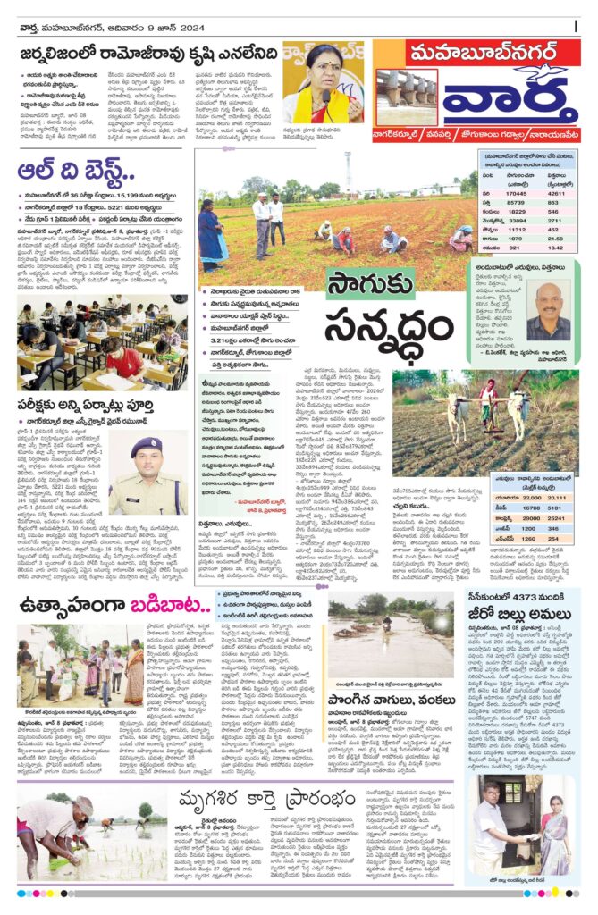 Mahaboobnagar Tab - 09 Jun 2024