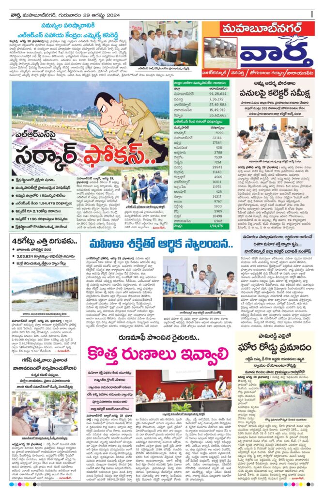 Mahaboobnagar Tab - 29 Aug 2024