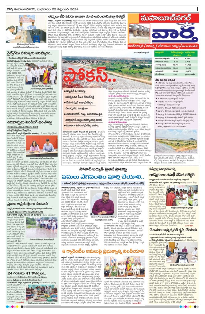 Mahaboobnagar Tab - 25 Sep 2024