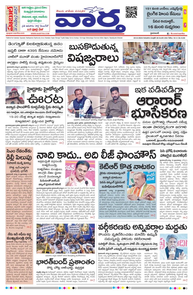 Nizamabad Main - 22 Aug 2024
