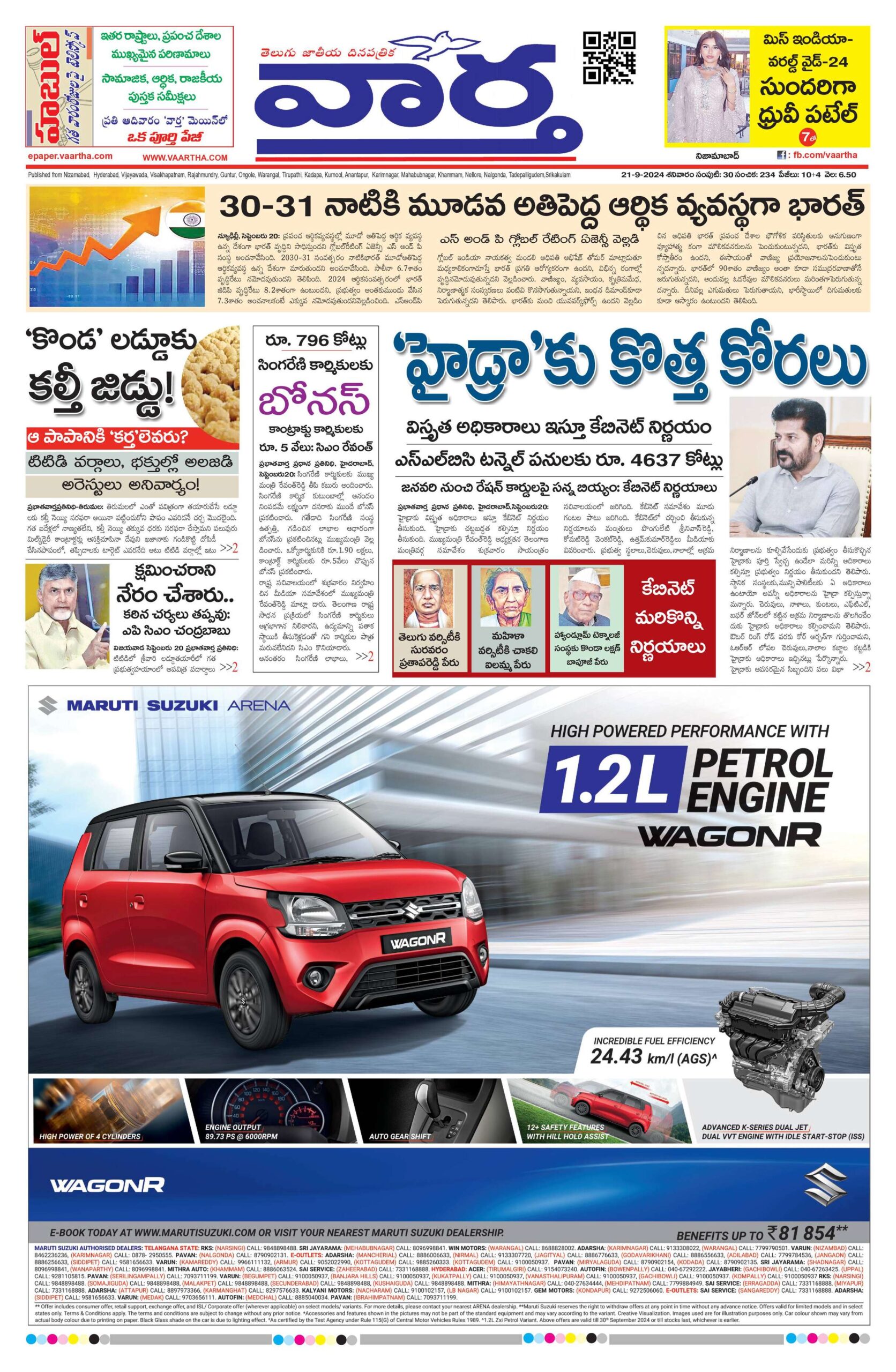 Nizamabad Main - 21 Sep 2024