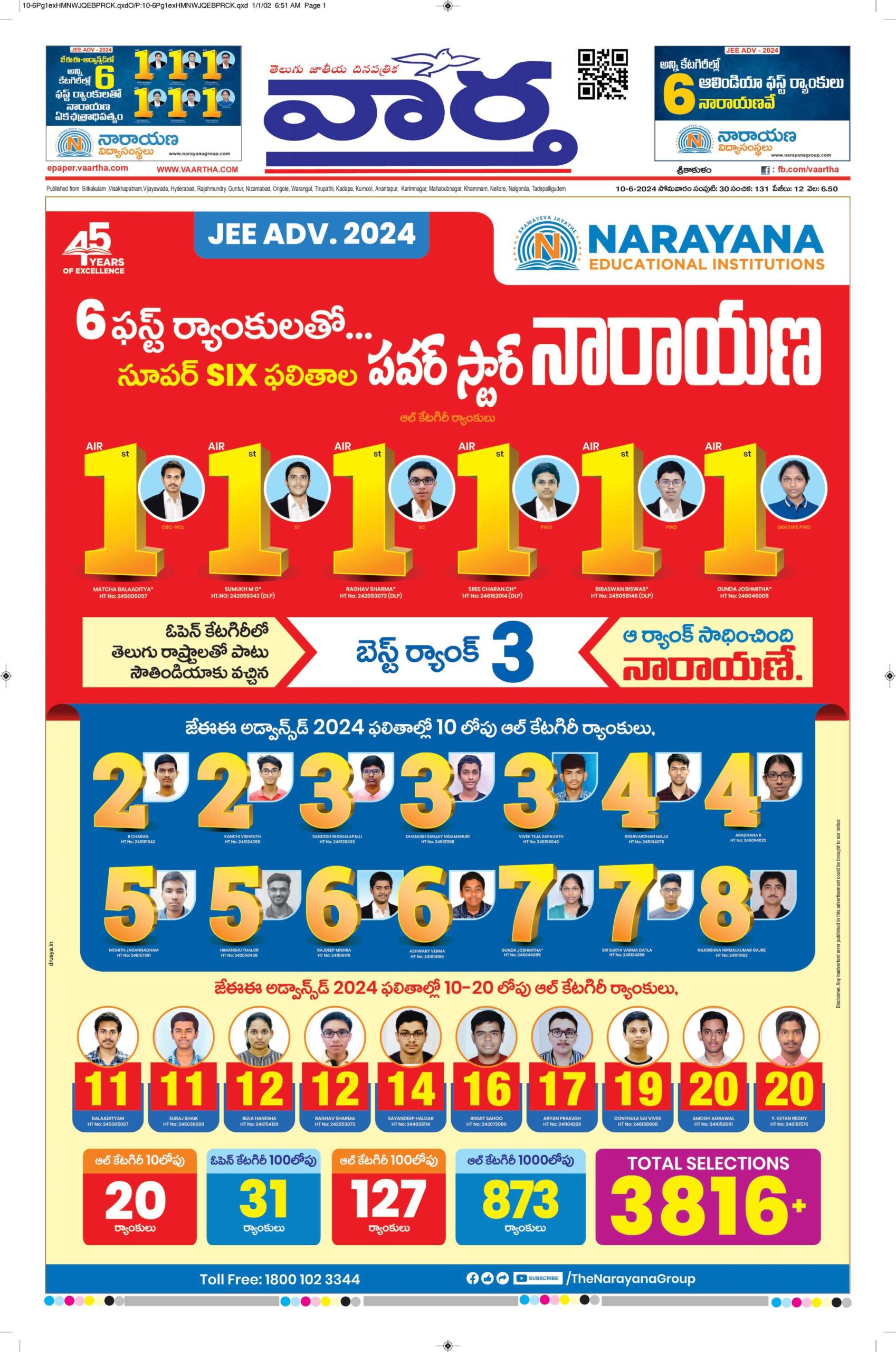 Srikakulam Main - 10 Jun 2024