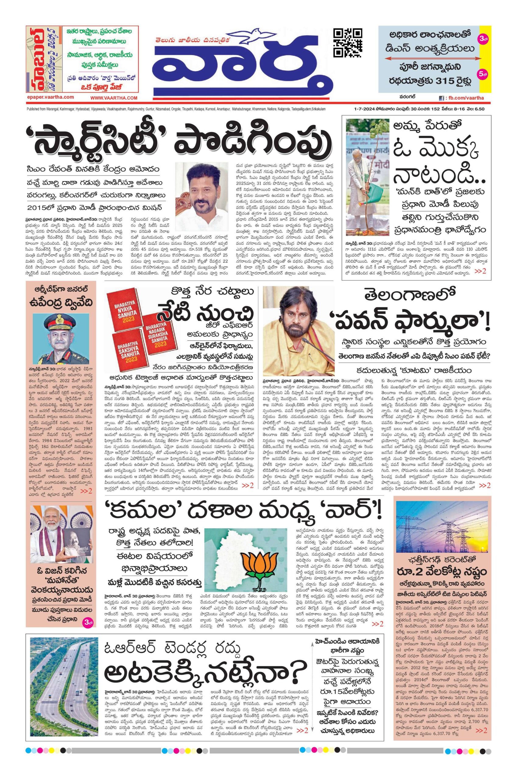 Warangal Main - 01 Jul 2024