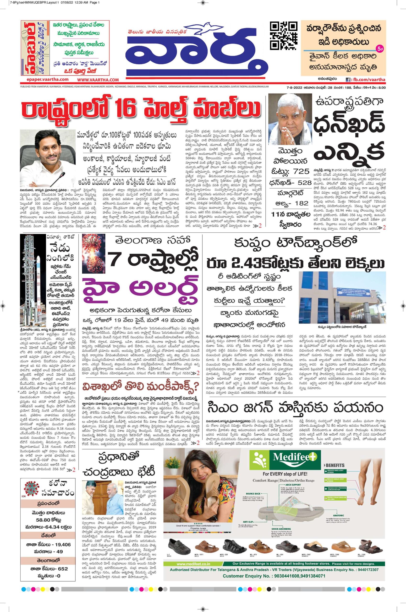 Ananthapur Main - 07 Aug 2022