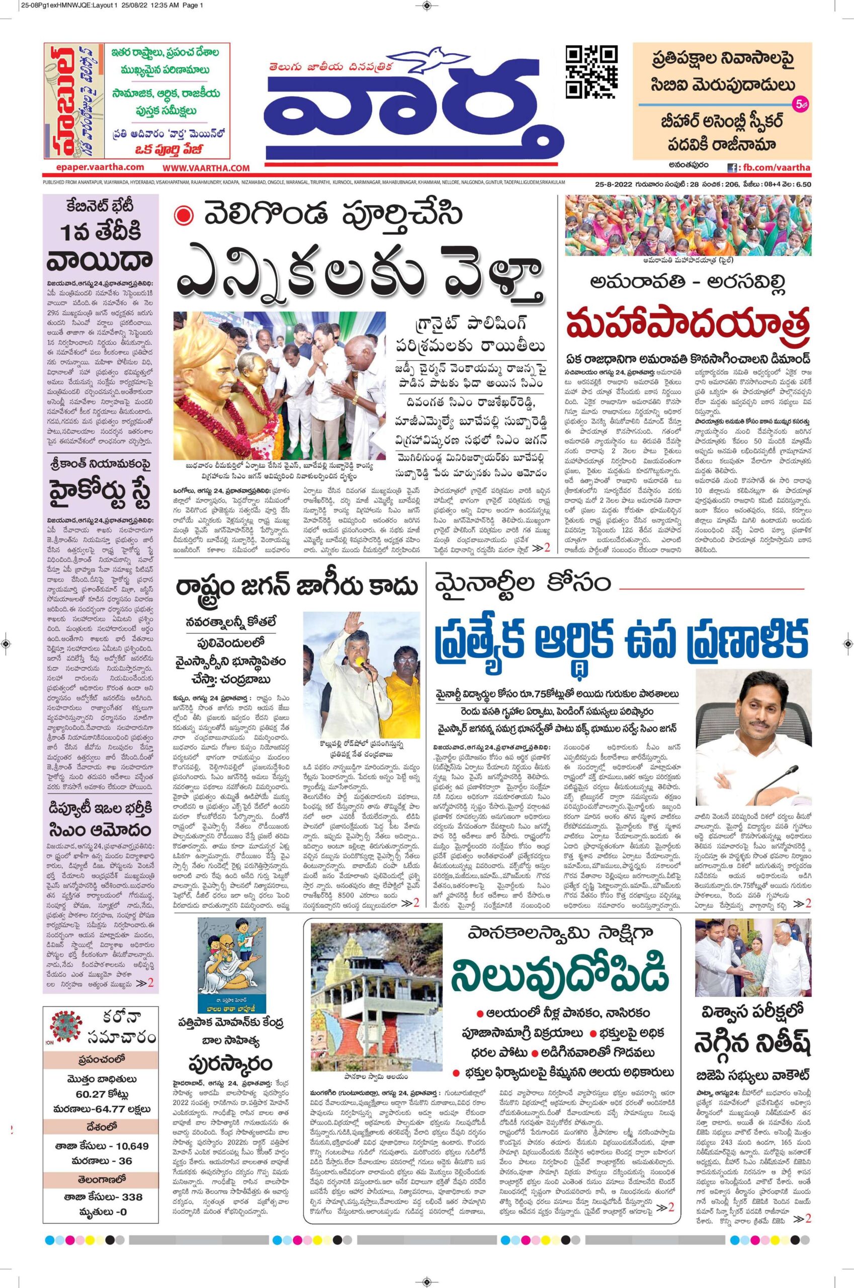 Ananthapur Main - 25 Aug 2022
