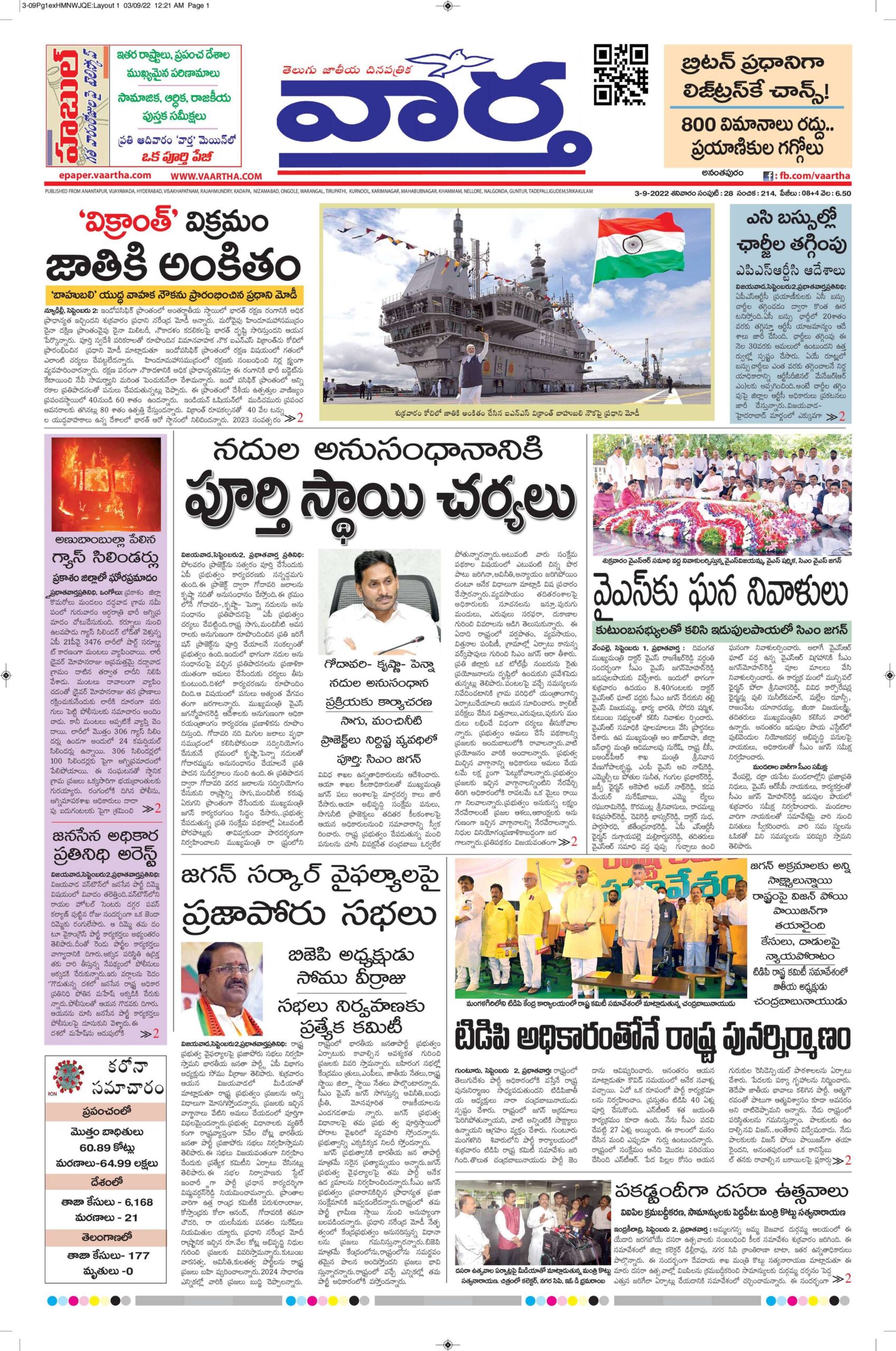 Ananthapur Main - 03 Sep 2022