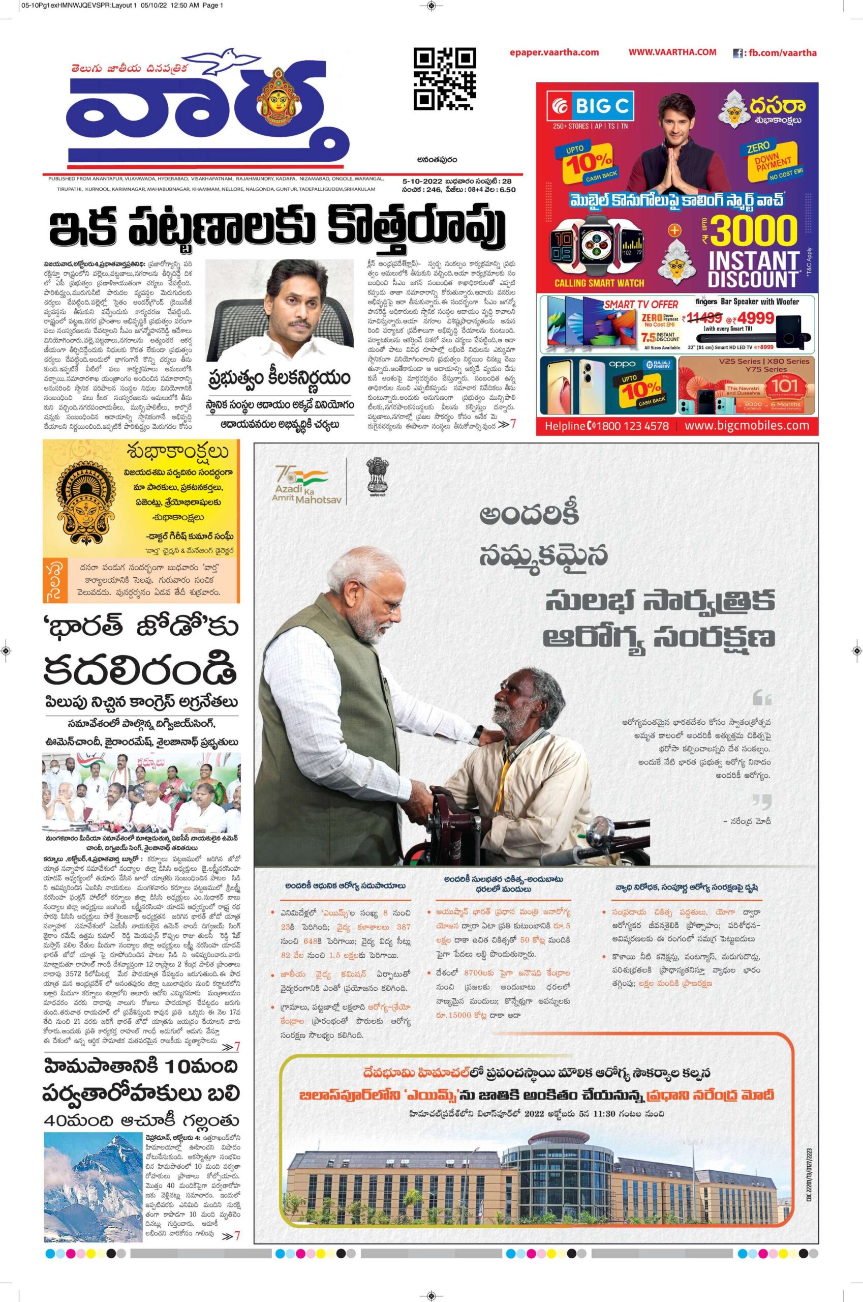 Ananthapur Main - 05 Oct 2022
