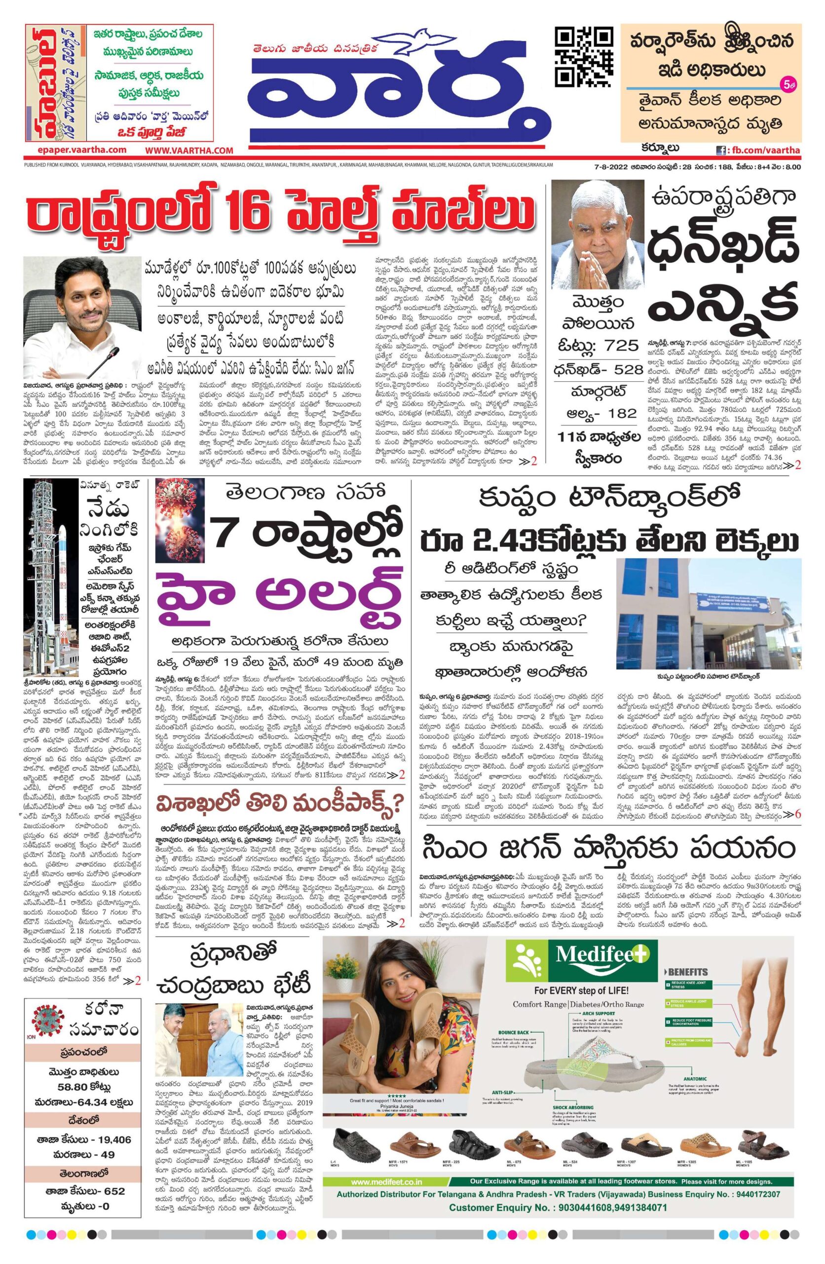 Kurnool Main - 07 Aug 2022