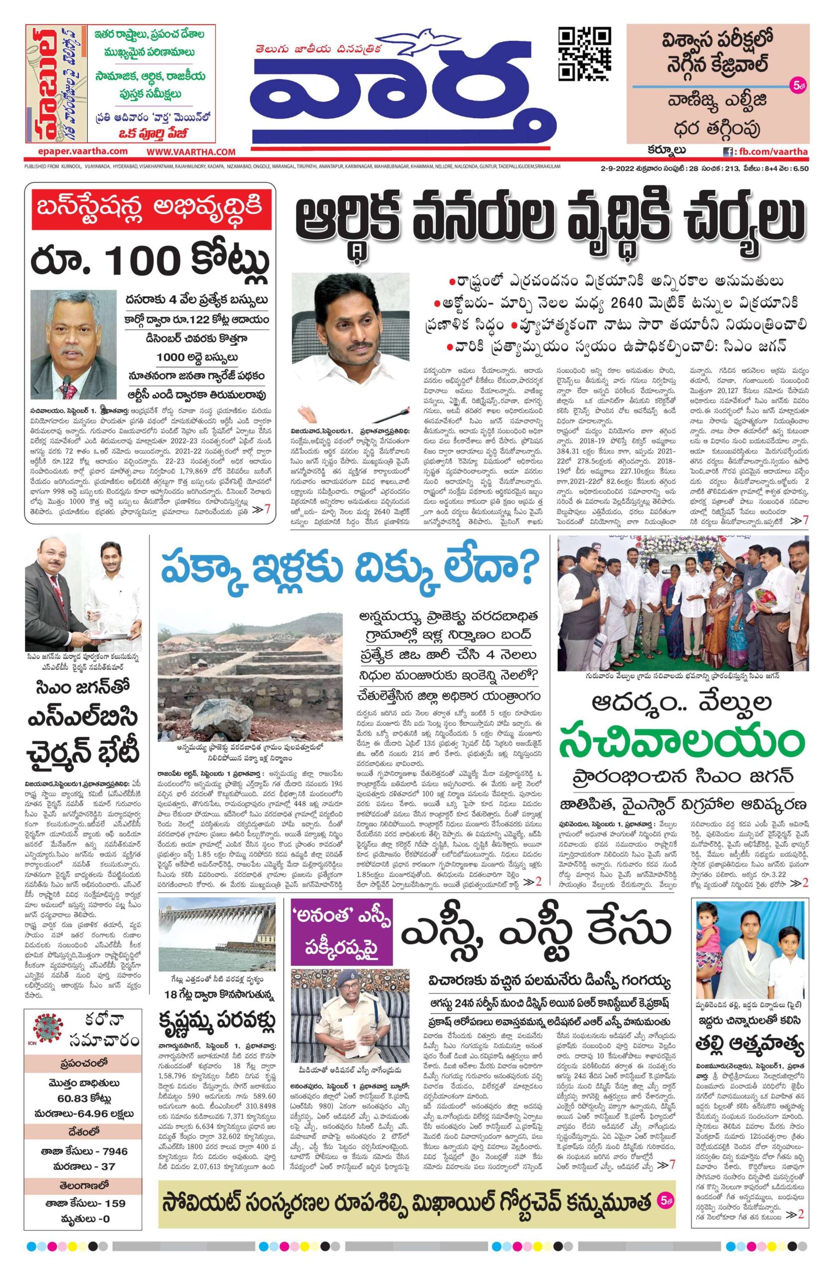 Kurnool Main - 02 Sep 2022