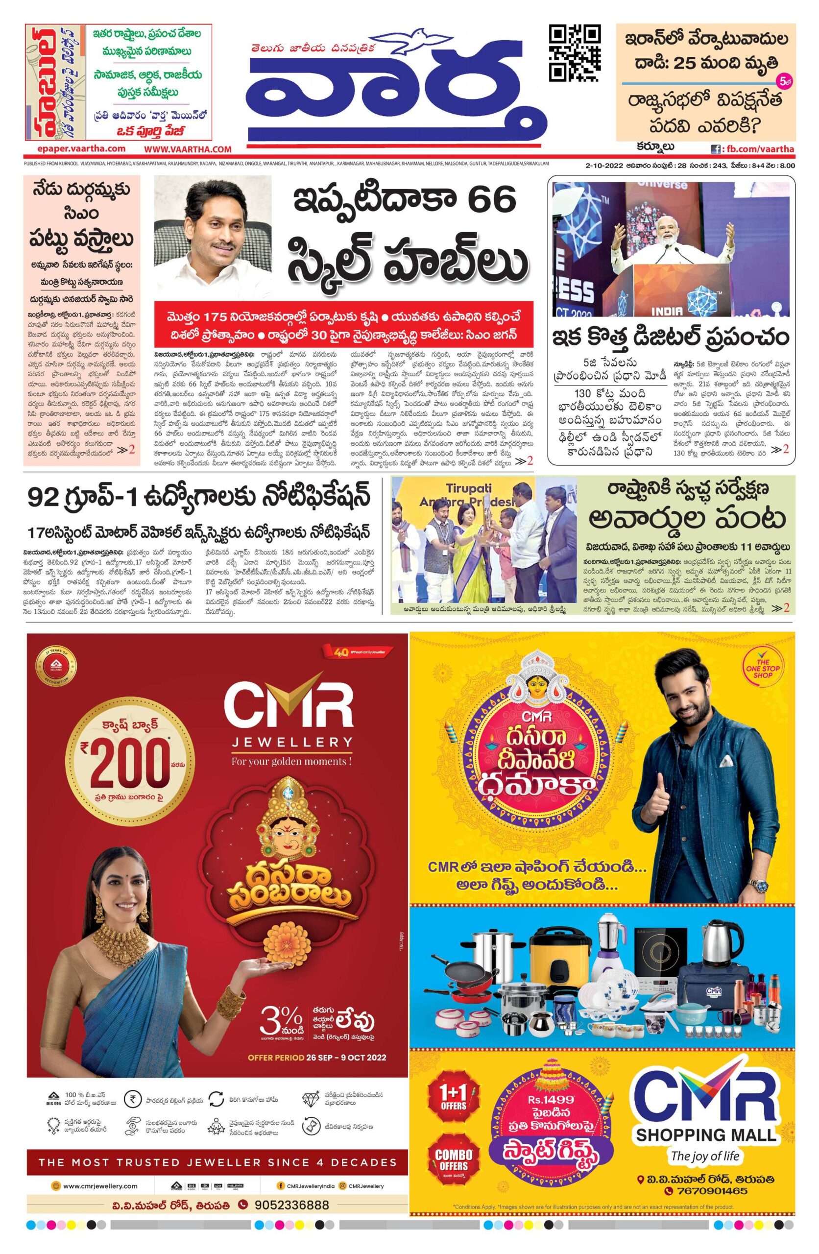 Kurnool Main - 02 Oct 2022