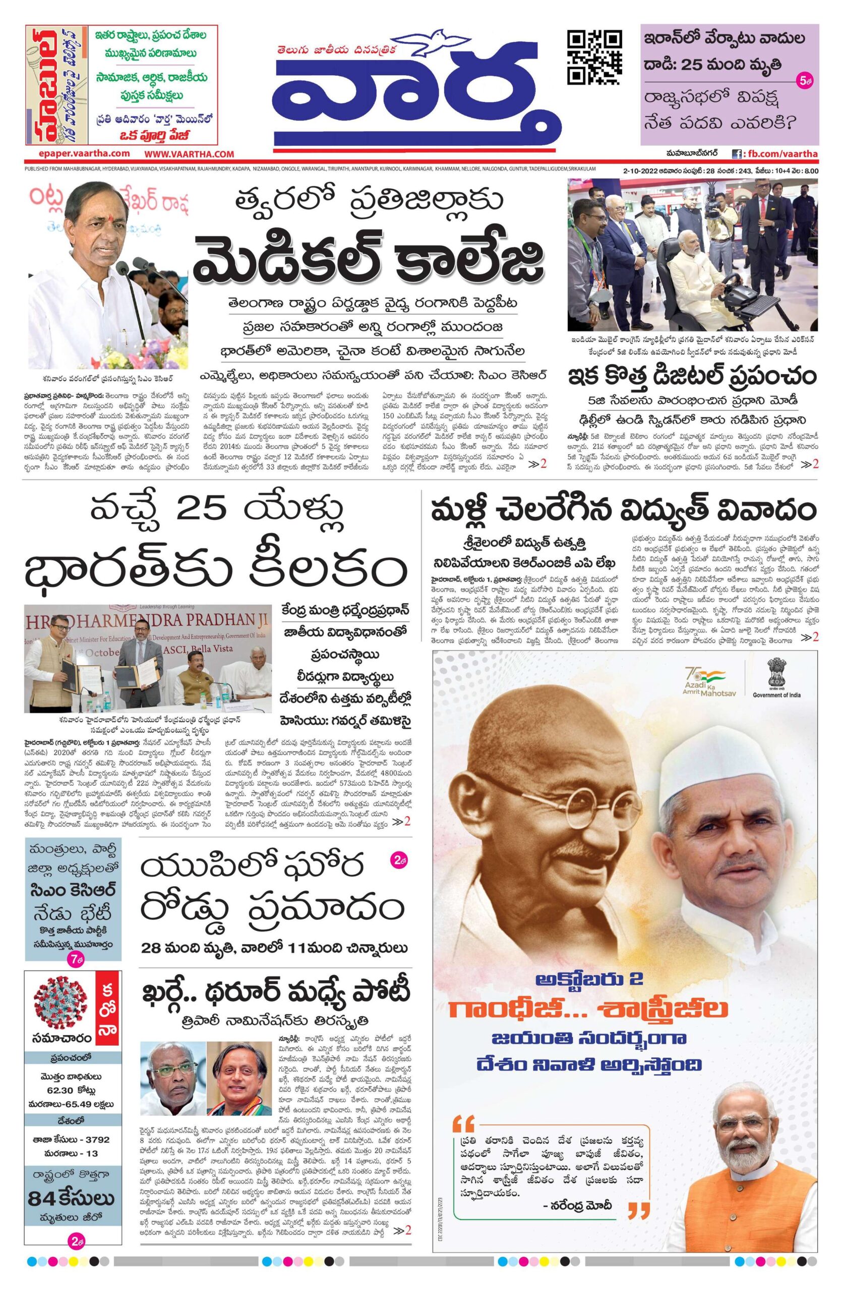 Mahaboobnagar Main - 02 Oct 2022