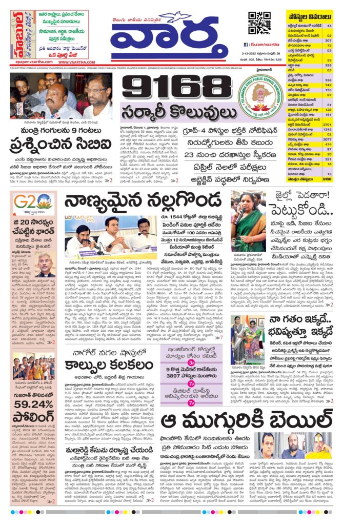 Mahaboobnagar Main - 02 Dec 2022
