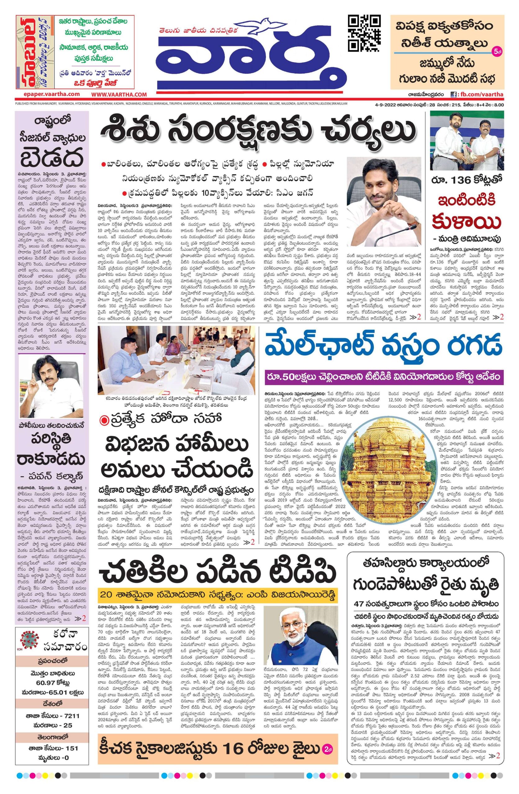 Rajamahendravaram Main - 04 Sep 2022