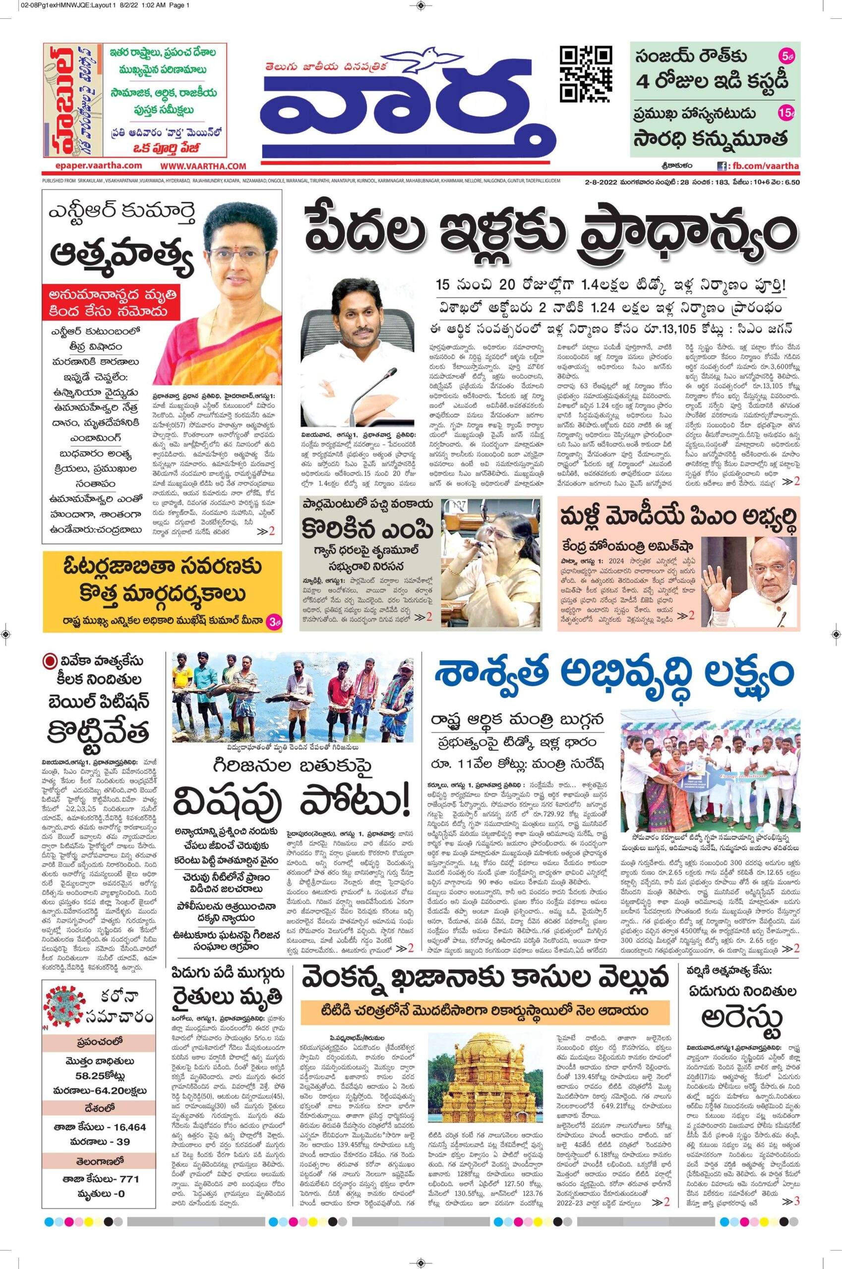 Srikakulam Main - 02 Aug 2022