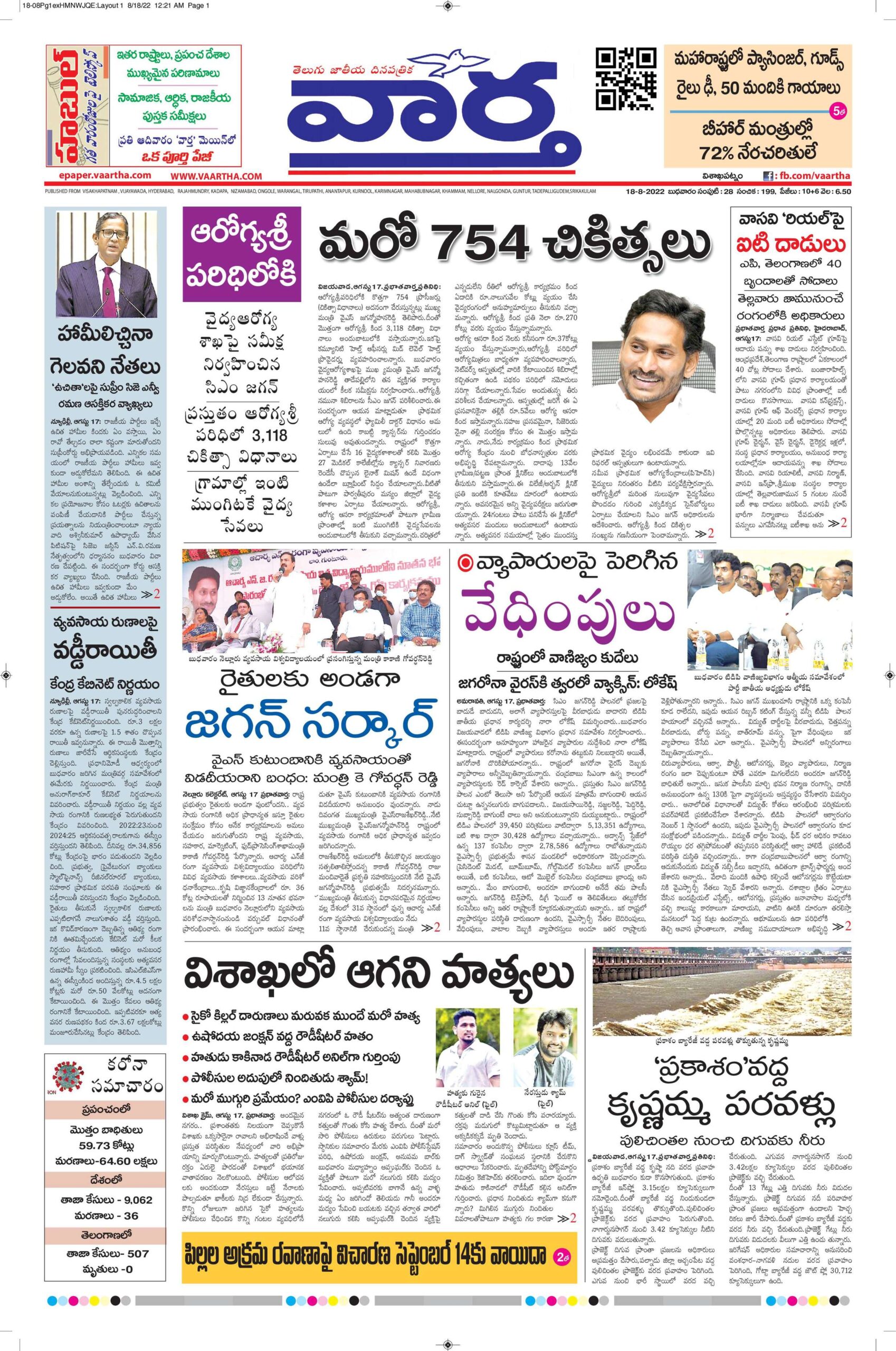 Vishakapatnam Main - 18 Aug 2022