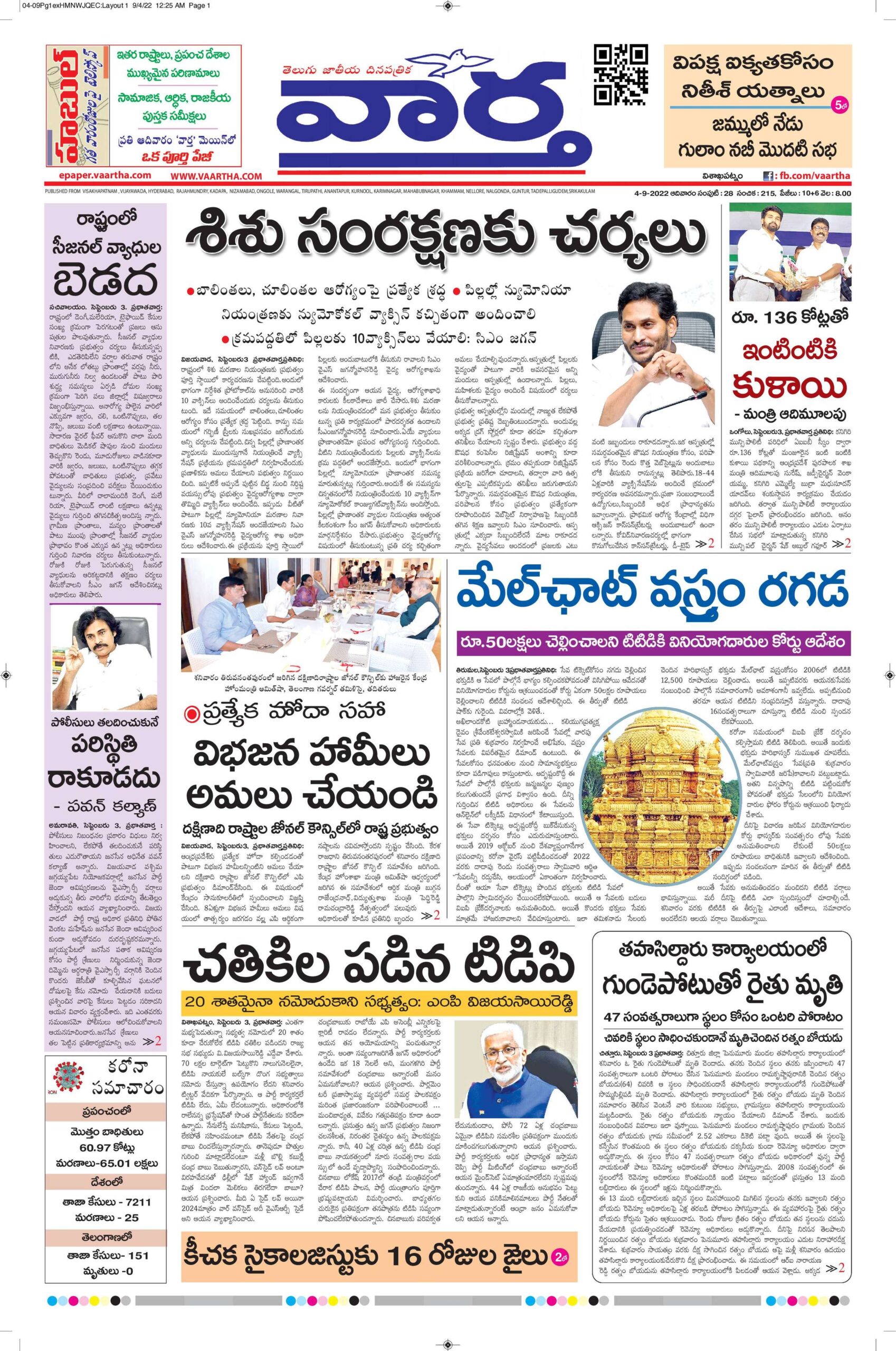 Vishakapatnam Main - 04 Sep 2022