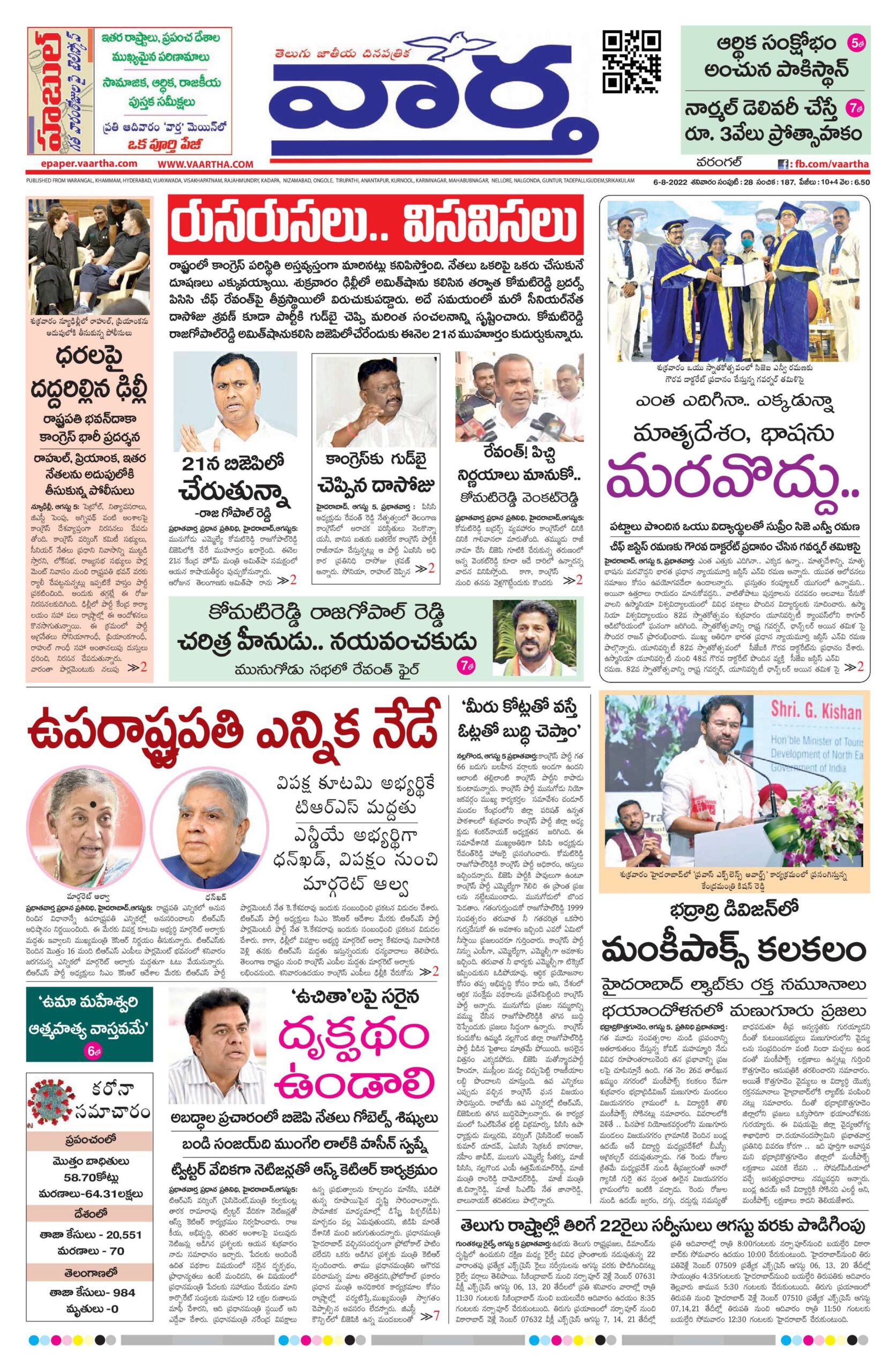 Warangal Main - 06 Aug 2022