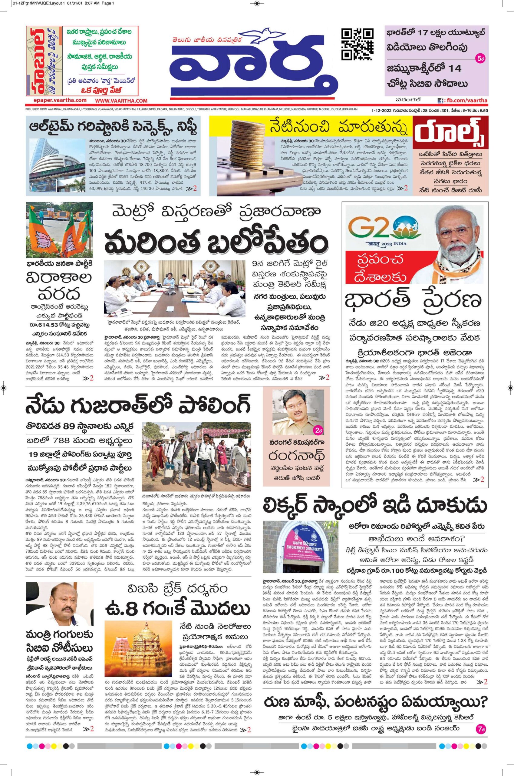 Warangal Main - 01 Dec 2022