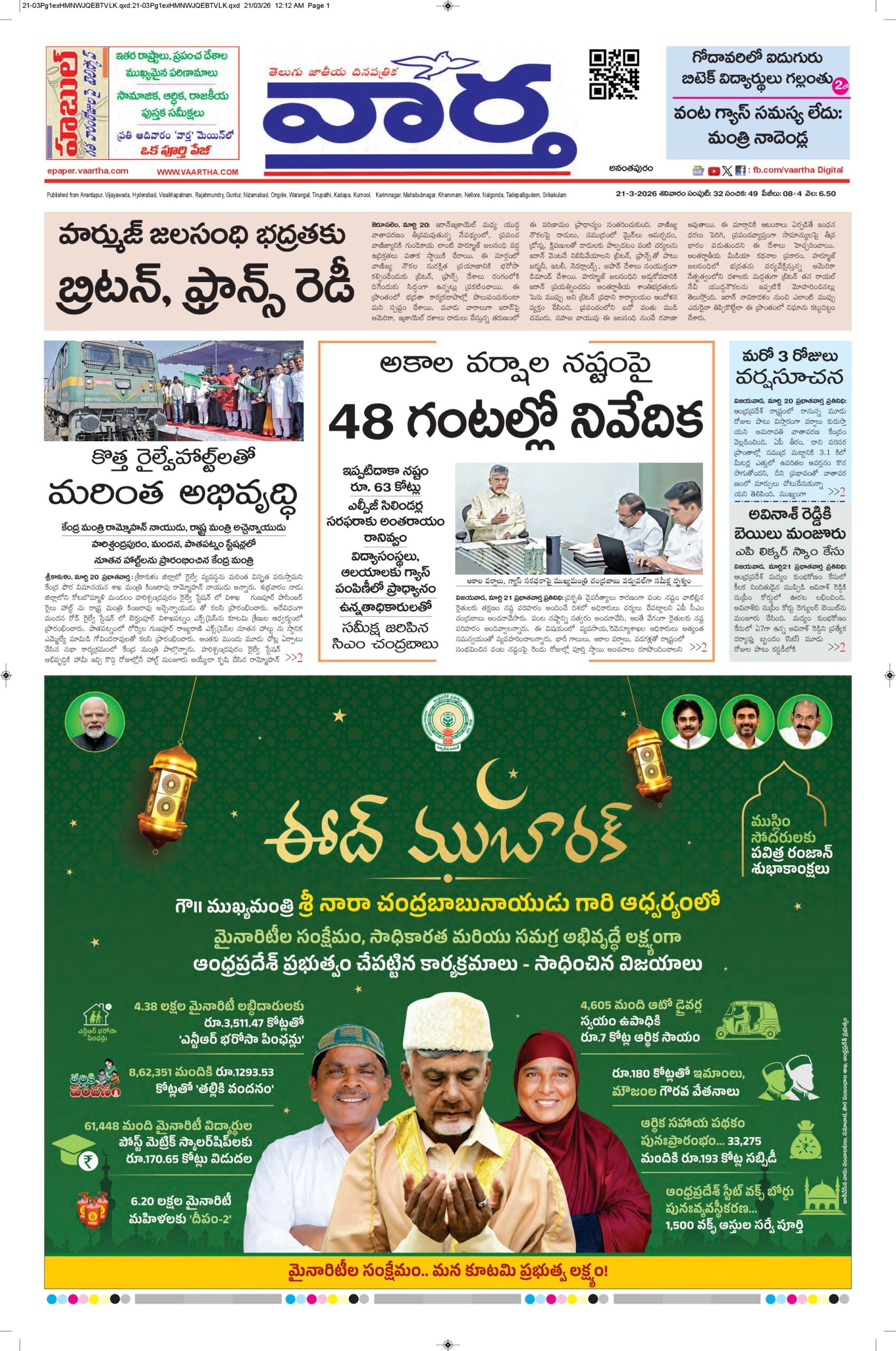 Ananthapur Main - 21 Mar 2026