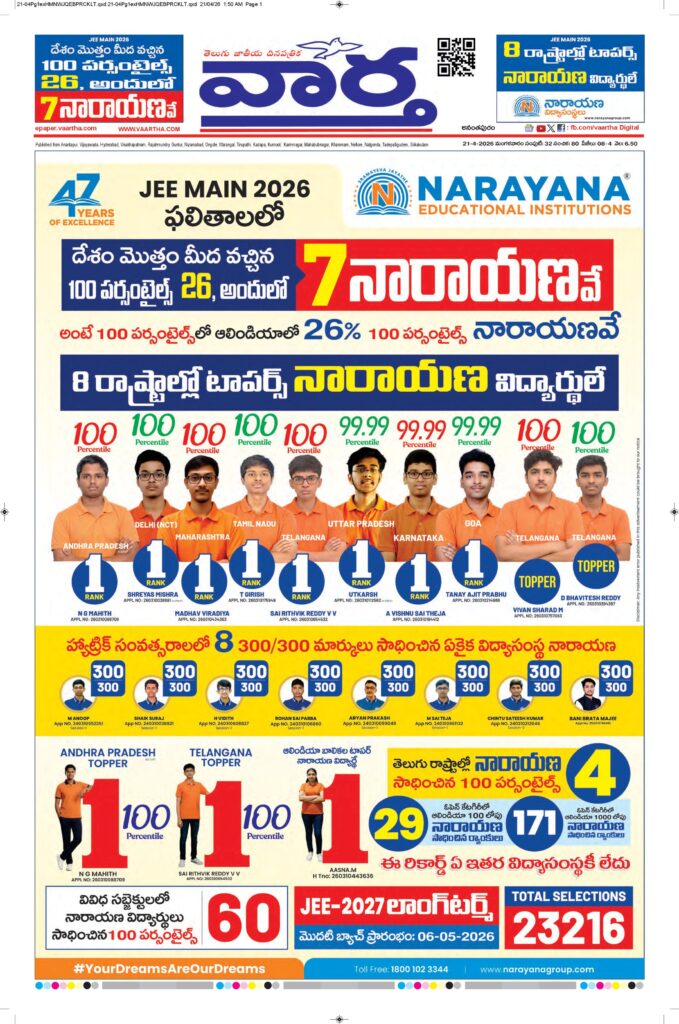 Ananthapur Main - 21 Apr 2026