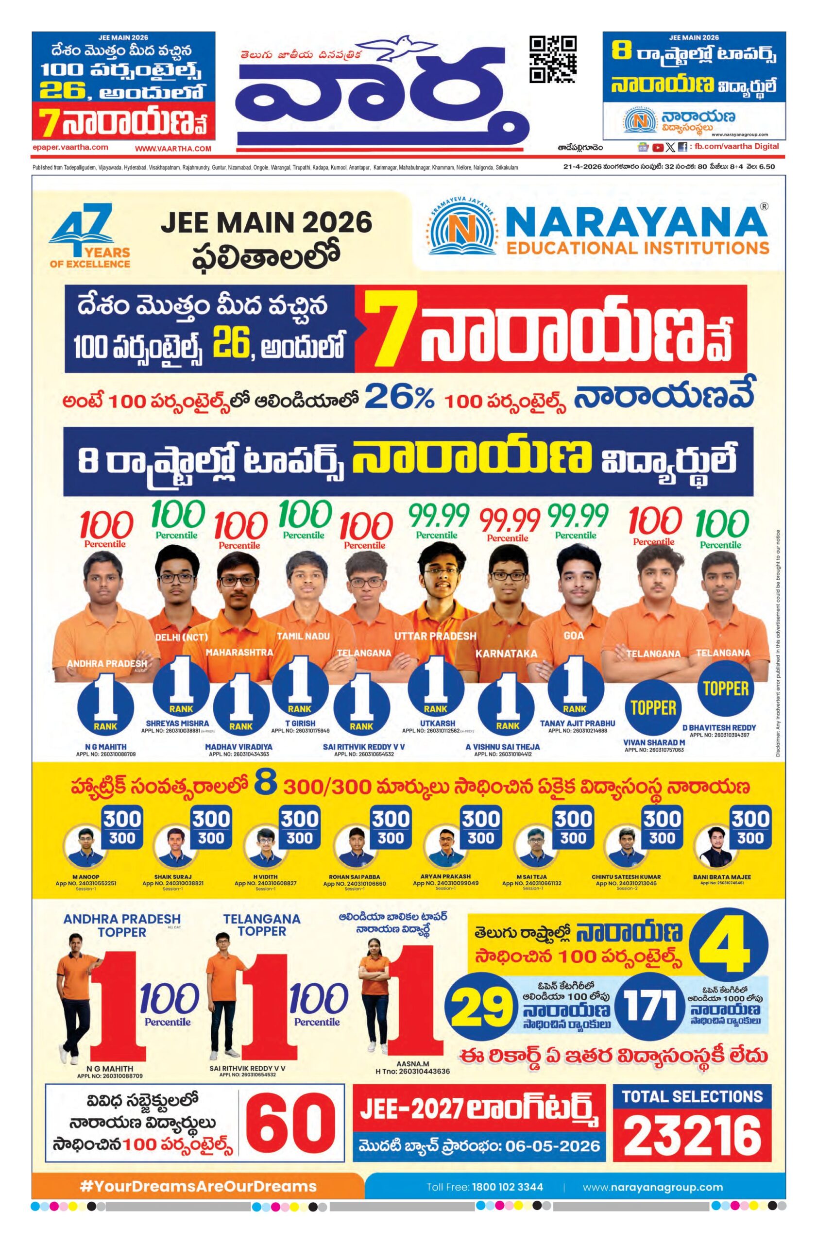 Thadepalligudem Main - 21 Apr 2026