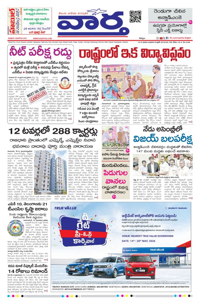 Kurnool Main - 13 May 2026